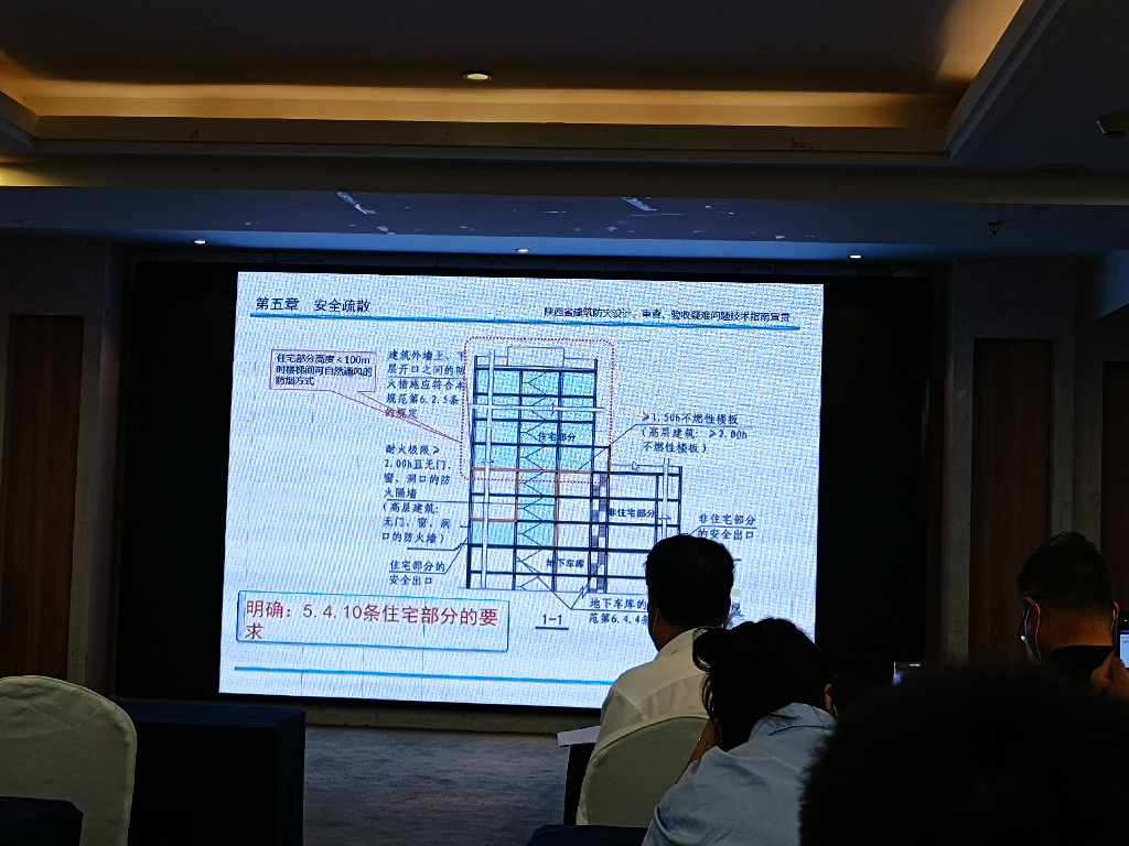 參加陜西省消防協(xié)會《陜西省建筑防火設計、審查、驗收疑難問題技術指南》培訓會議(圖4)